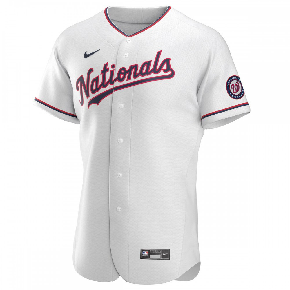 Washington Nationals Alternate Authentic Team Jersey - White-Pro Kit Vault | Brand New 26/27 Sports Jerseys